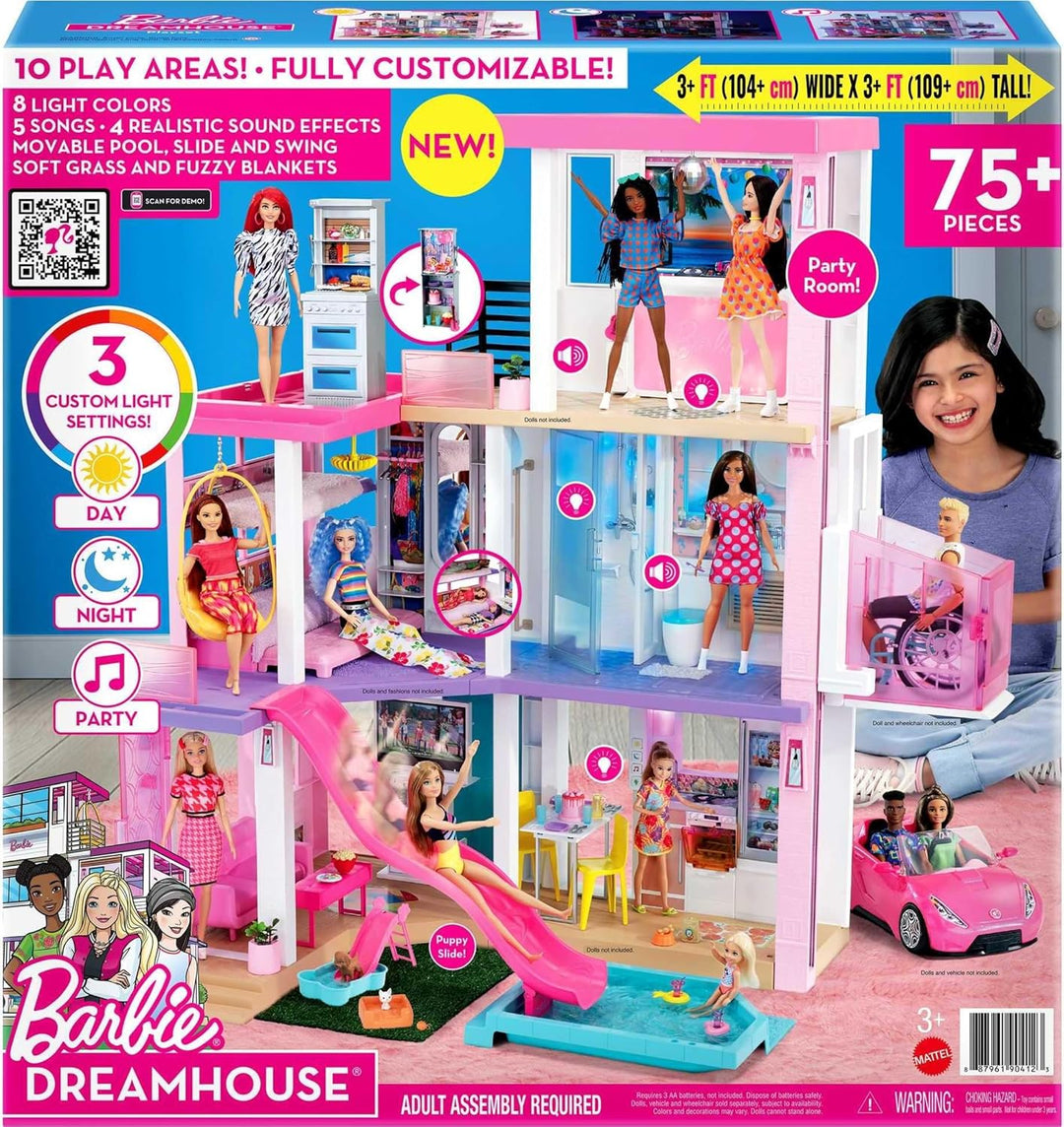 Barbie DreamHouse versión 2,021 \u2013 Casa de muñecas grande (3.75...