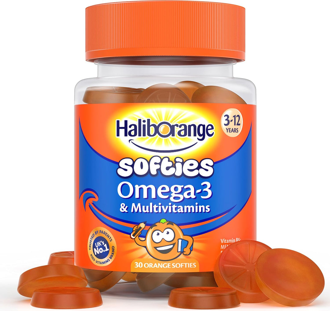 Seven Seas Haliborange Multivitaminas y Omega-3 Orange Softies 30ct