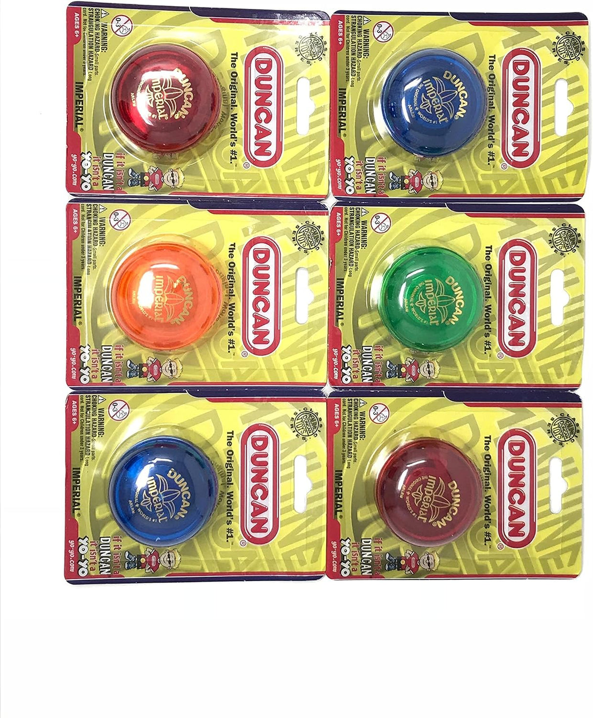 Duncan Yo-Yo Imperial - Paquete de 6 unidades (colores surtidos)