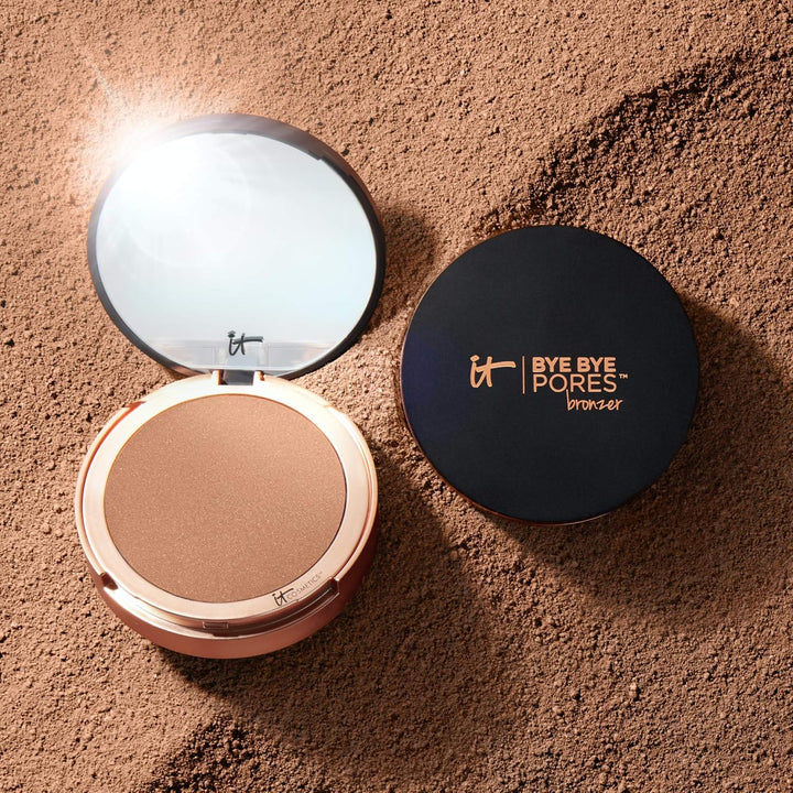 IT Cosmetics Bye Bye Pores - Bronceador antienvejecimiento, difunde...
