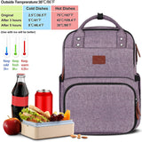 Mochila para niñas con lonchera, mochilas aisladas para mujer con c...