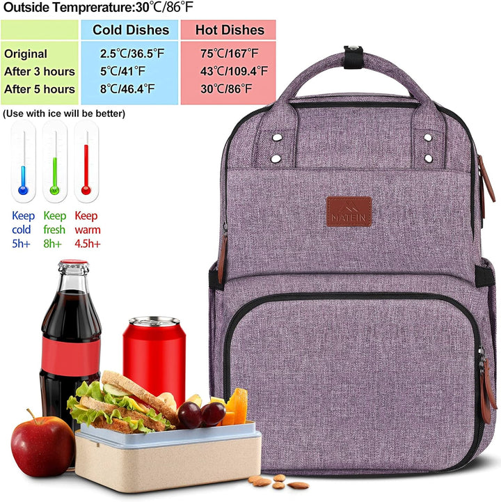 Mochila para niñas con lonchera, mochilas aisladas para mujer con c...