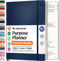 Agenda B5 de 7.5 x 9.8 pulgadas, sin fecha, 2026, diario, semanal y mensual, herramienta de fijación de objetivos de productividad para el trabajo, hogar, agenda de TDAH para adultos