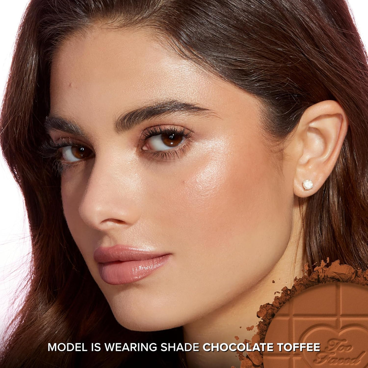 Too Faced Chocolate Soleil Matte Blurring, Embalaje actualizado, 03 Caramelo de chocolate (mediano)