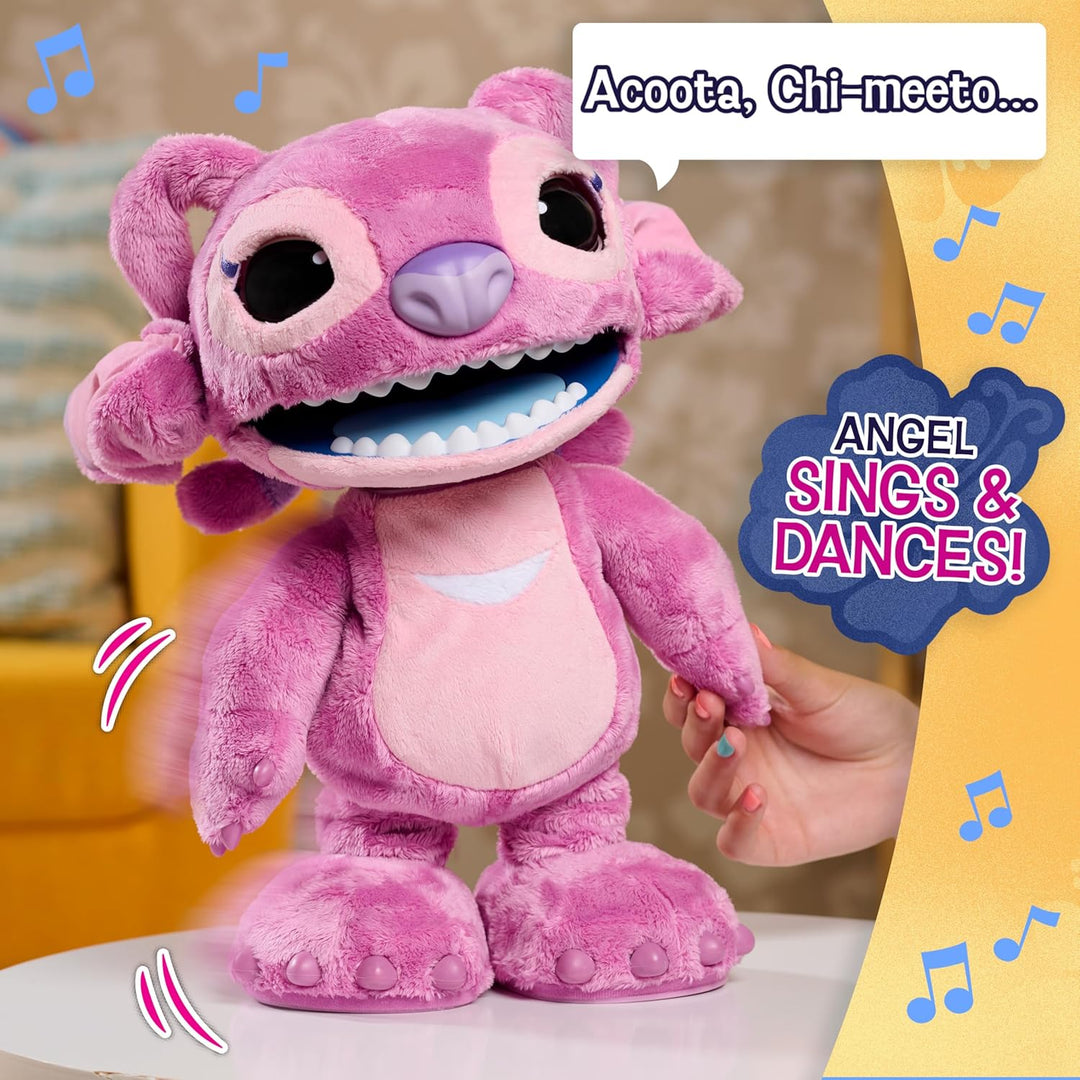 Disney Stitch Ultimate Angel - Juguete de peluche interactivo de 17...