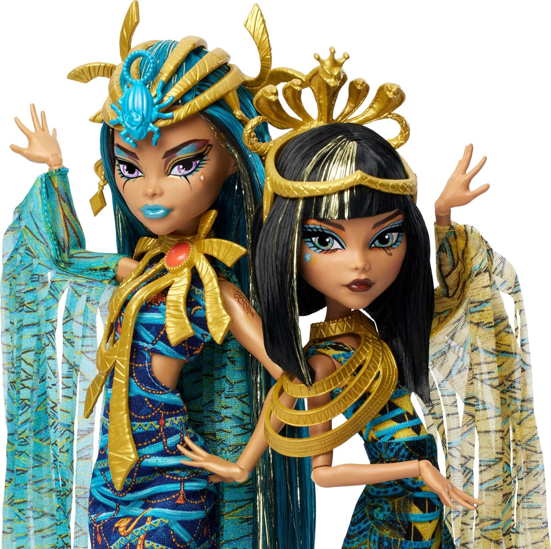 Set de Muñecas de Moda Monster High, Majestades Momia Cleo y Nefera...