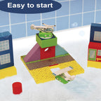 Juego de aeropuerto flotante de BathBlocks en caja de regalo