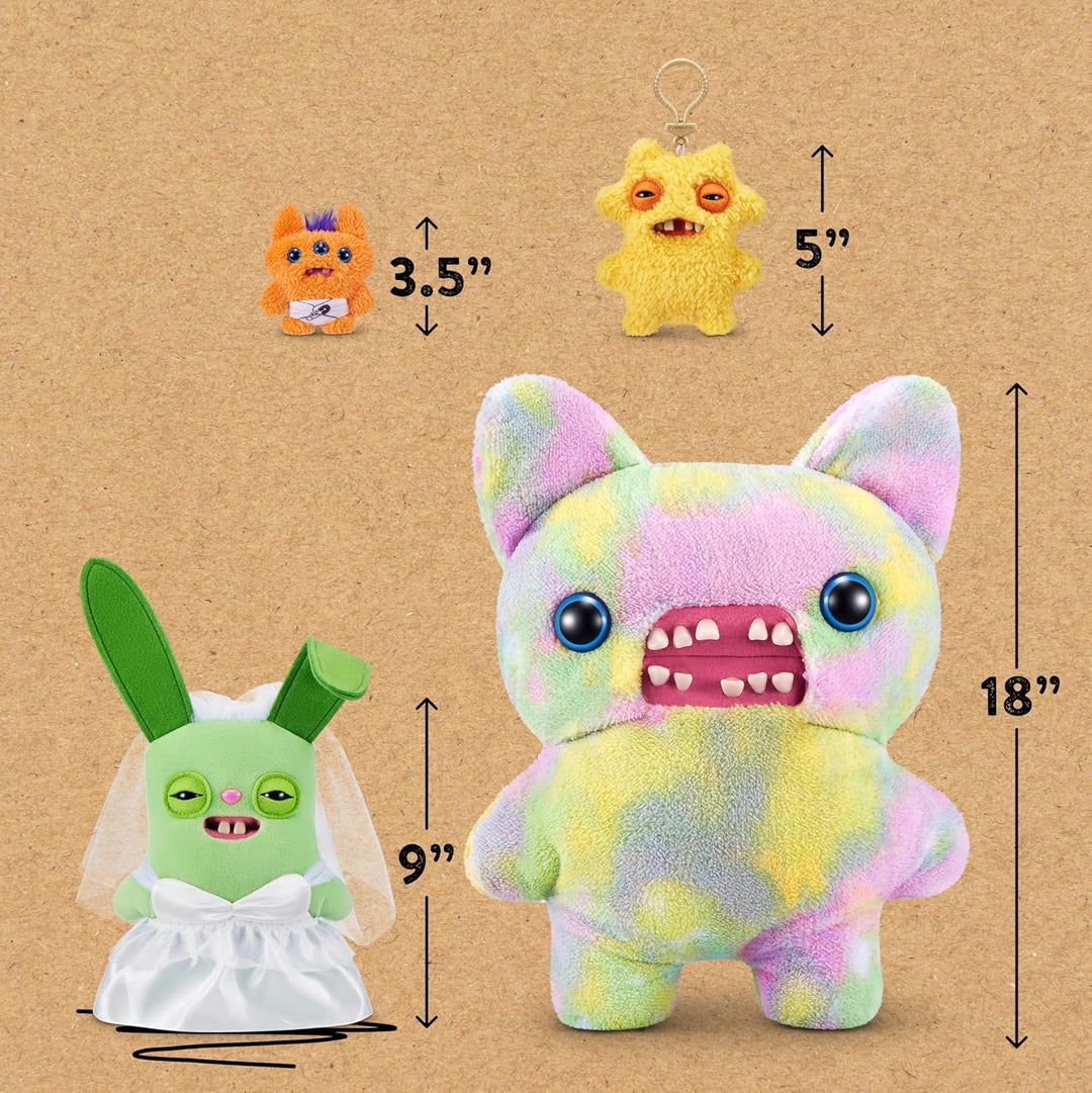 Fuggler Wedding Fuggs - Paquete de 2 peluches de 9