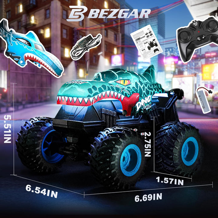 BEZGAR Monster Truck Toys - Camiones monstruo a control