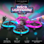 FAO Schwarz Disco Lightshow RC Drone para niños, volante de acrobacias con