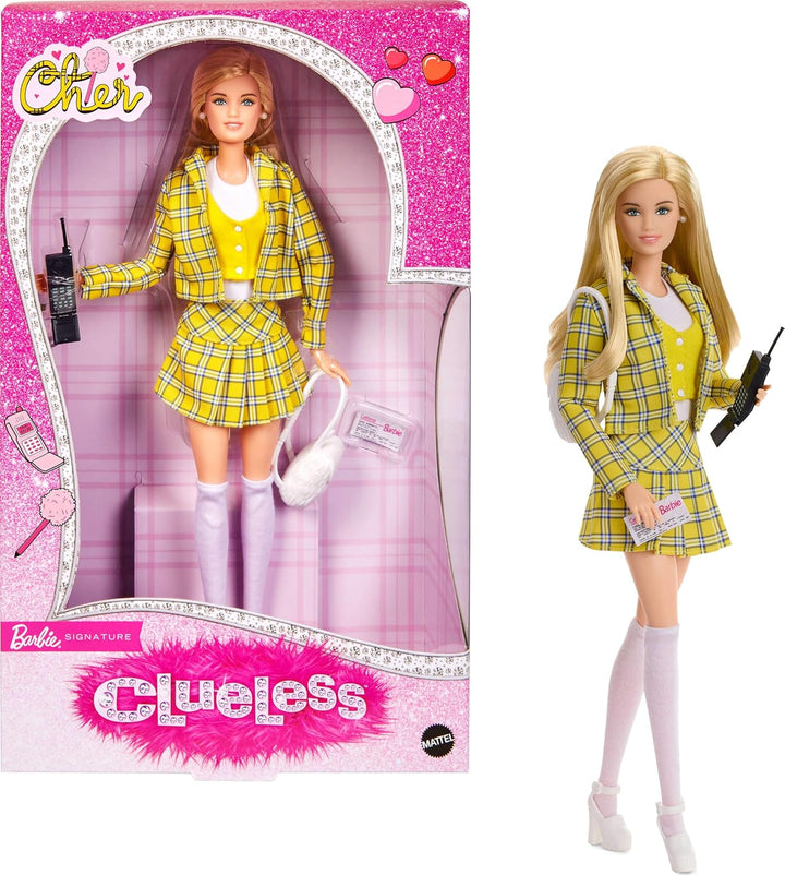 Muñeca Barbie Signature, colección Clueless Cher en traje a cuadros...