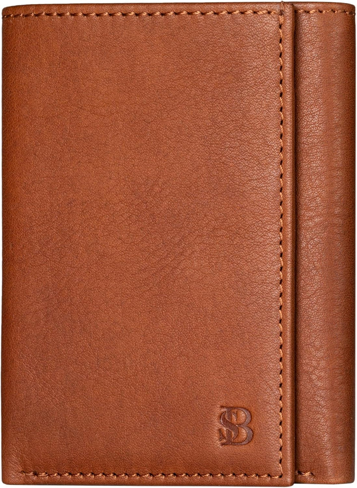 SERMAN BRANDS Billetera plegable para hombre con bloqueo RFID - Cue...