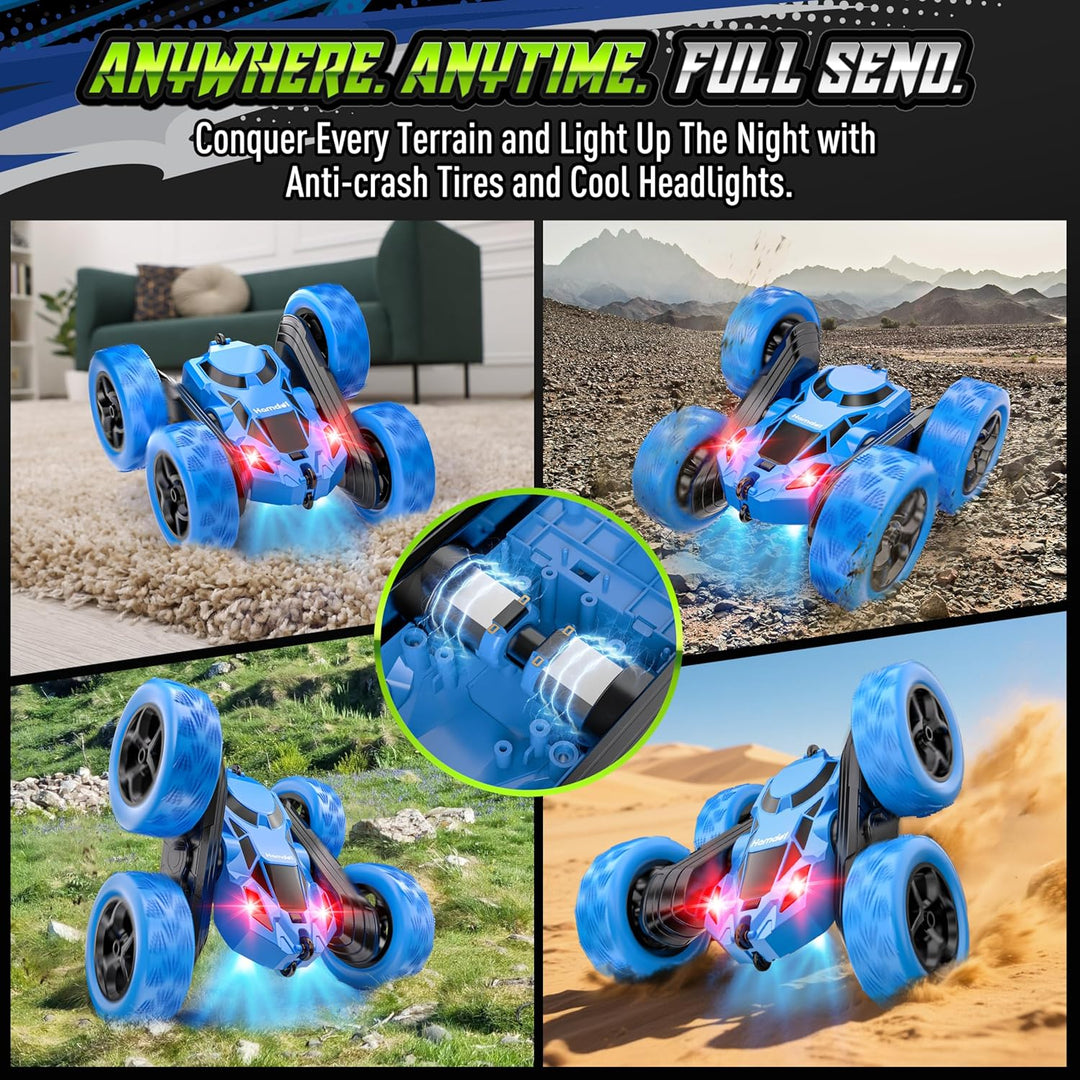 Hamdol Auto de acrobacias con control remoto para niños, juguete RC...