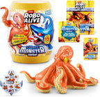 Robo Alive Monstruo del Mar Profundo Sorpresa (Pulpo) por ZURU, Desembalaje Sorpresa y Juguete Animal Electrónico para Niños