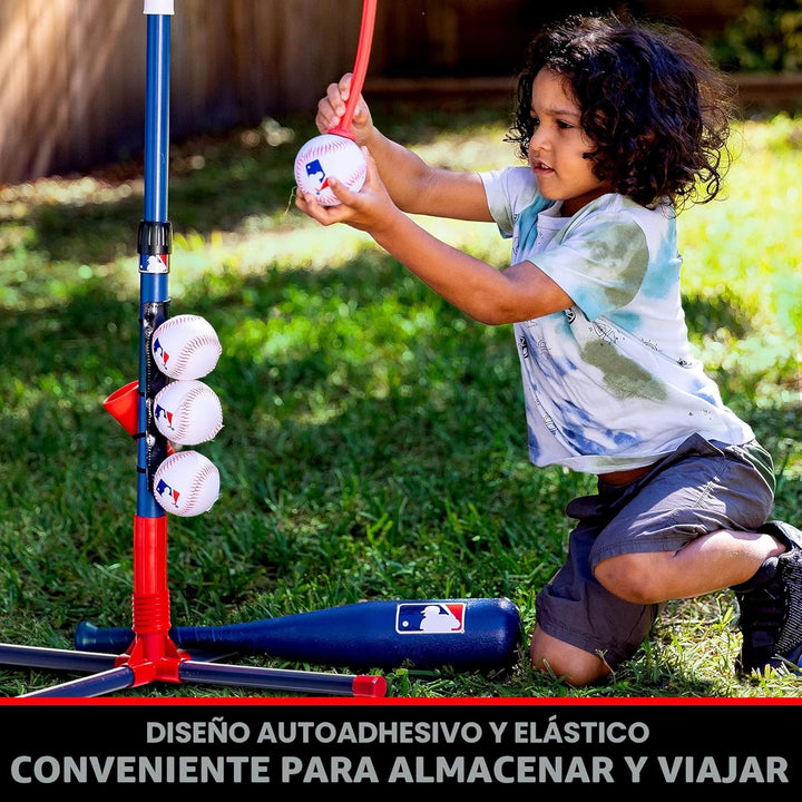 Franklin Sports Grow-with-Me - Soporte de bateo de béisbol para niñ...