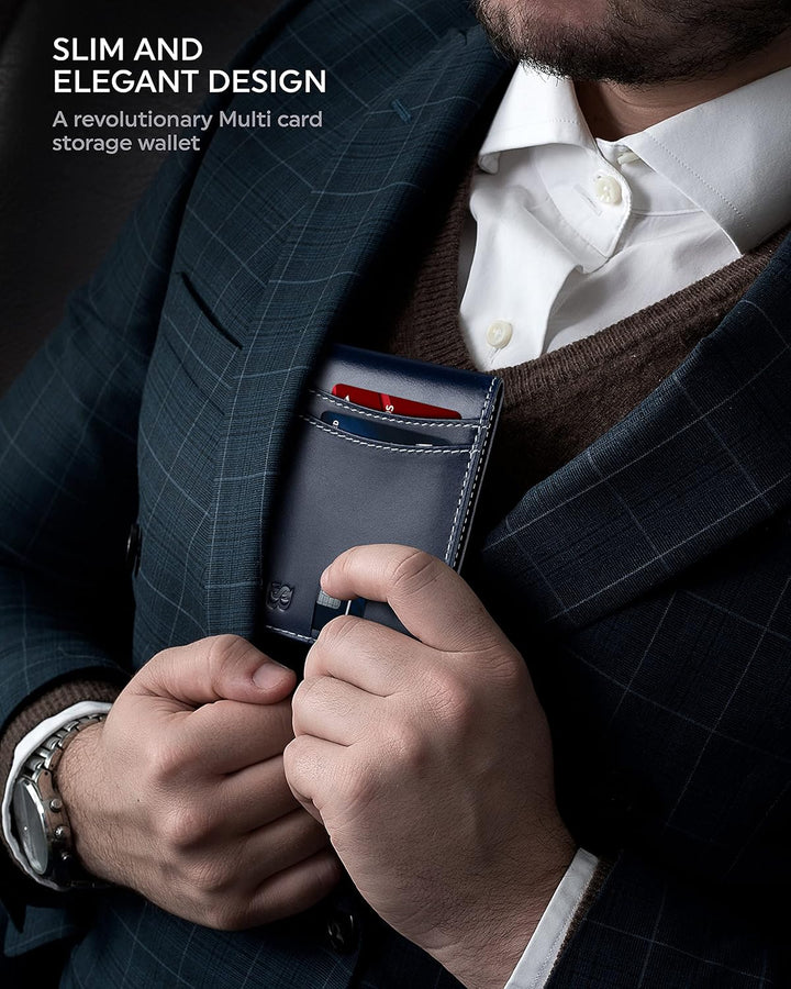 SERMAN BRANDS Billetera con clip de dinero para hombre. Carteras de...