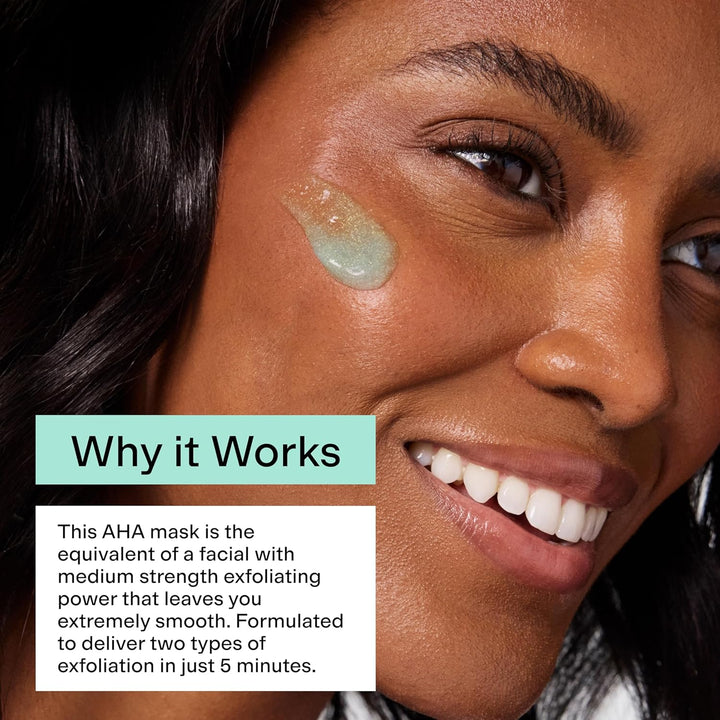 CLEARSTEM PREGAME - Mascarilla iluminadora con exfoliante facial AH...