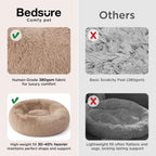 Bedsure Cama calmante para perros de tamaño mediano con forma de dona