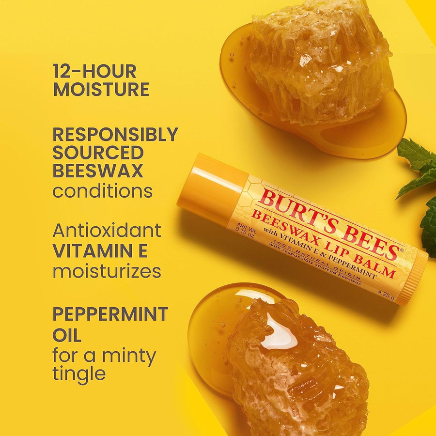 Burt's Bees Bálsamo labial de cera de abejas y bálsamo labial u...