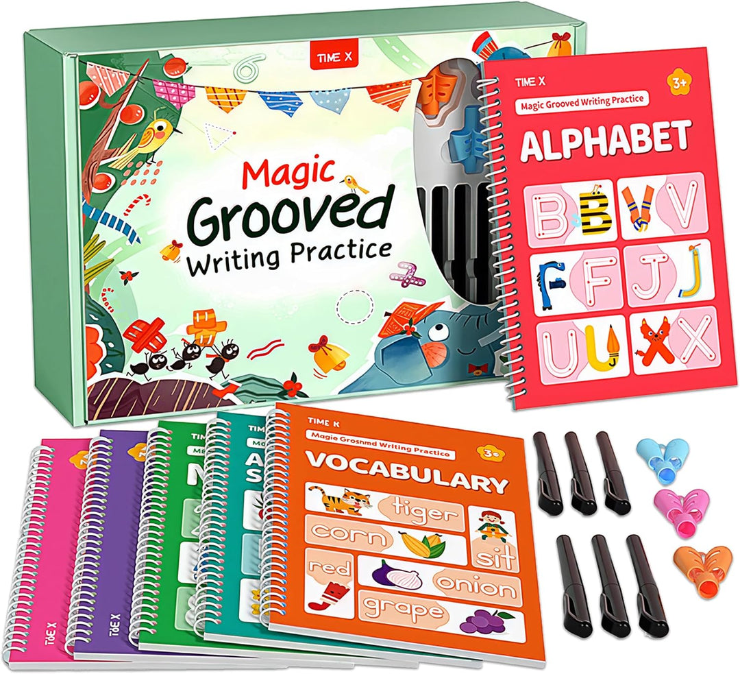 TIME X Magic Grooved Writing Practice Books Libros de