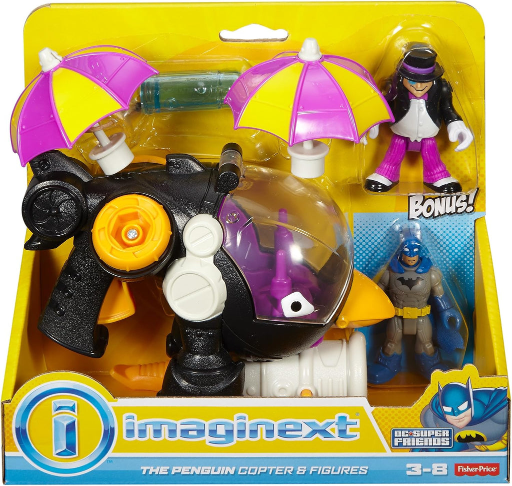 Fisher-Price Imaginext DC Super Friends, Penguin Copter & Batman