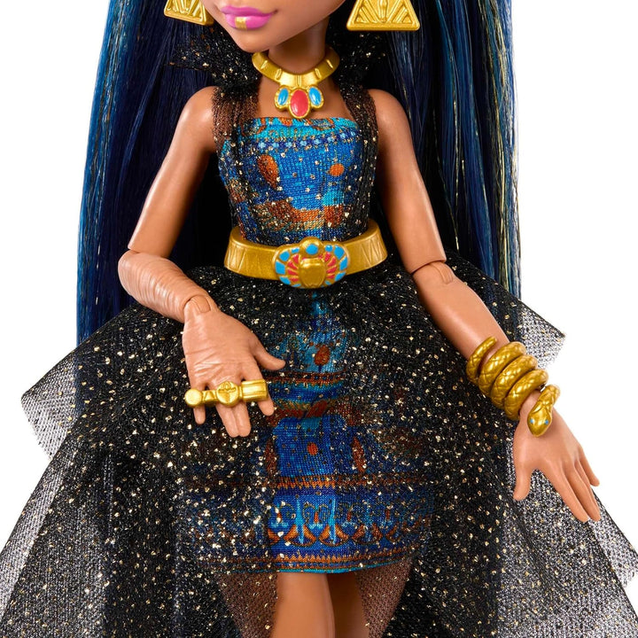 Muñeca Monster High Monster Ball, Cleo De Nile con vestido de fiest...