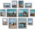 Paquete de 12 marcos de fotos para decoración de pared