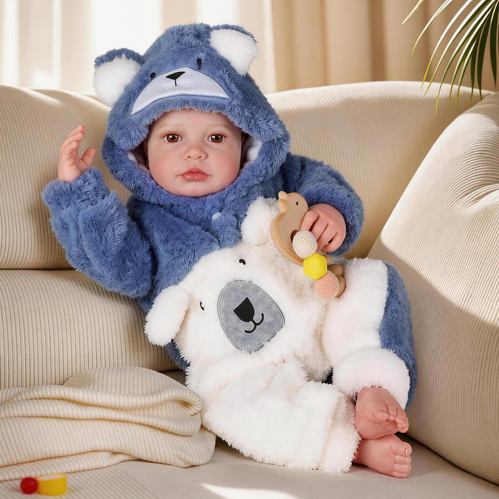 BABESIDE Reborn Baby Doll Boy - Muñeca realista de vinilo suave de...
