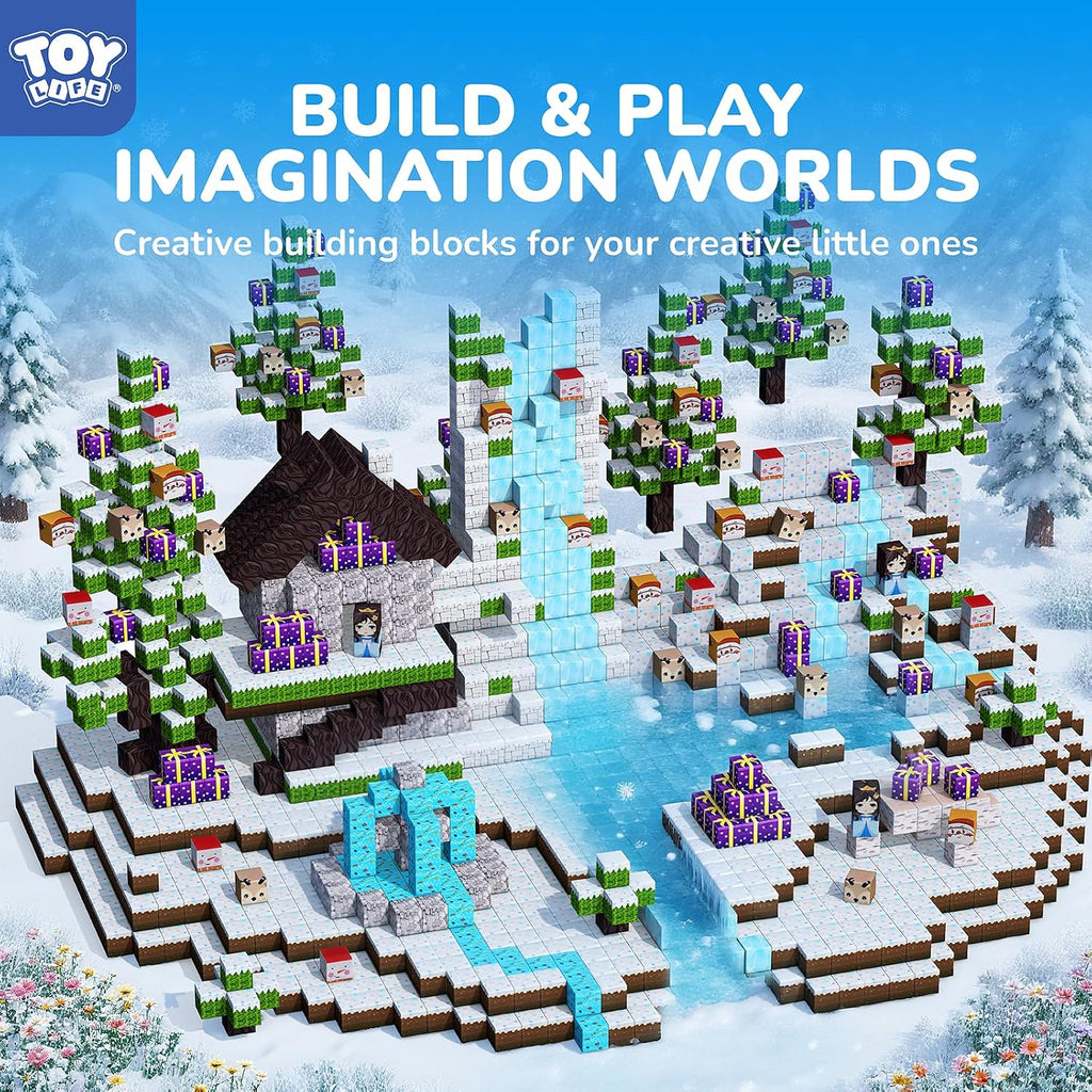 TOY Life Bloques de construcción magnéticos, juego de cubos de princesa de
