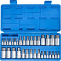 NEIKO 10388A Juego de llaves hexagonales Allen, 33 piezas SAE y métricas, acero S2, 5/64"-3/4", 2mm-19mm