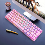 Snpurdiri - Teclado para videojuegos 60% con cable, retroiluminado...