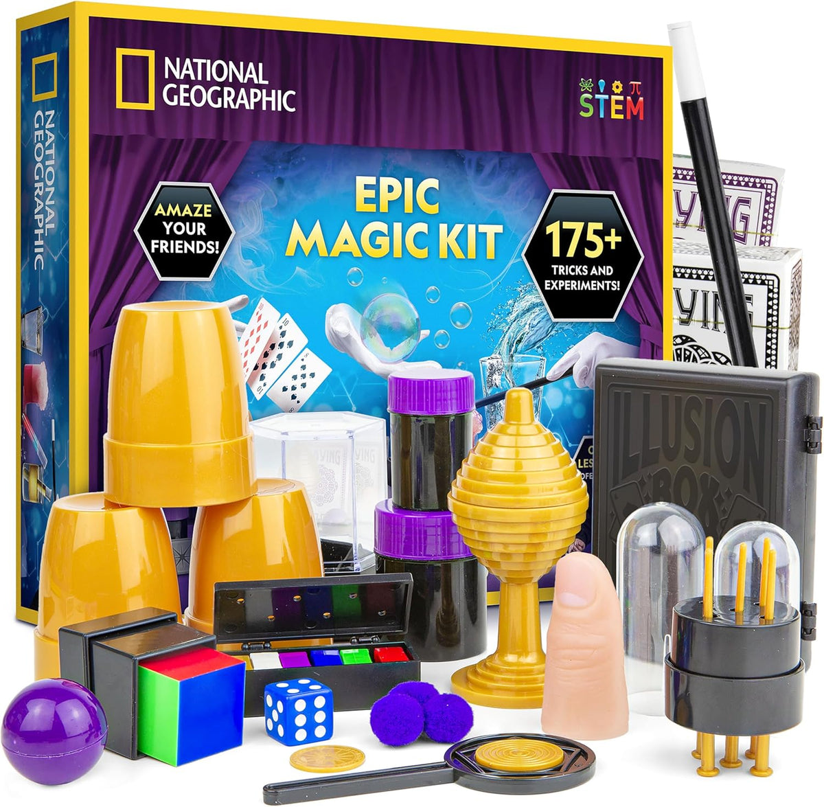 Kit de magia épica de National Geographic con más de 175 trucos para niños