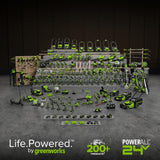 Greenworks Inflador de neumáticos inalámbrico de 24 V, compresor de...