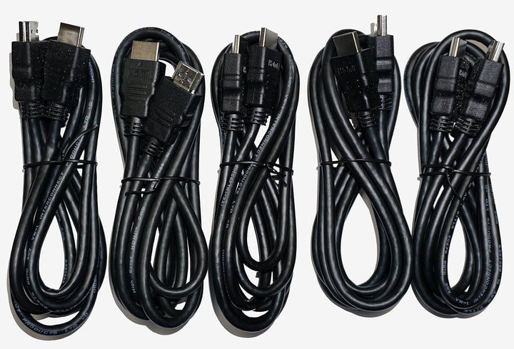 Paquete de 5 cables HDMI universales de alta velocidad de