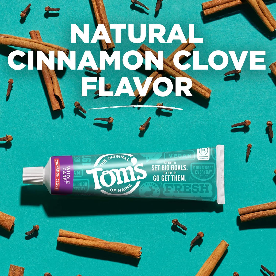 Tom's of Maine Whole Care Pasta de dientes natural con flúor, c...