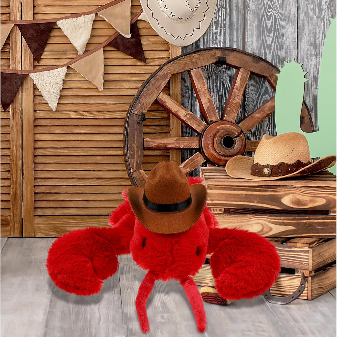 DolliBu Elegante sombrero de vaquero de peluche de