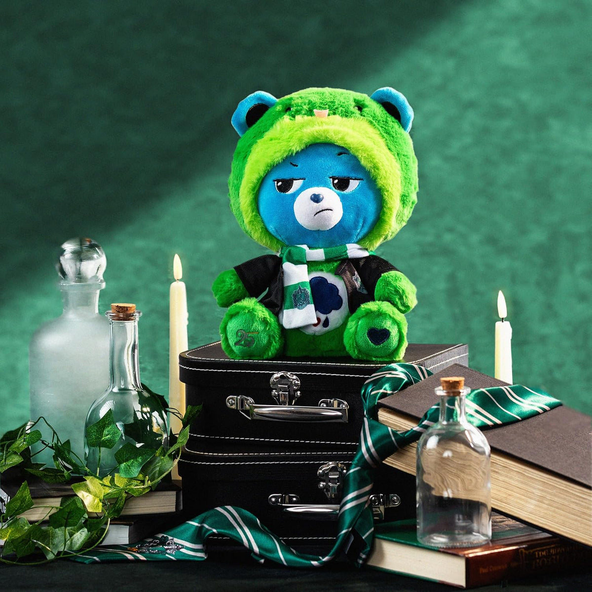 Harry Potter x Care Bears - Oso Gruñón de la Casa Slytherin - Peluc...