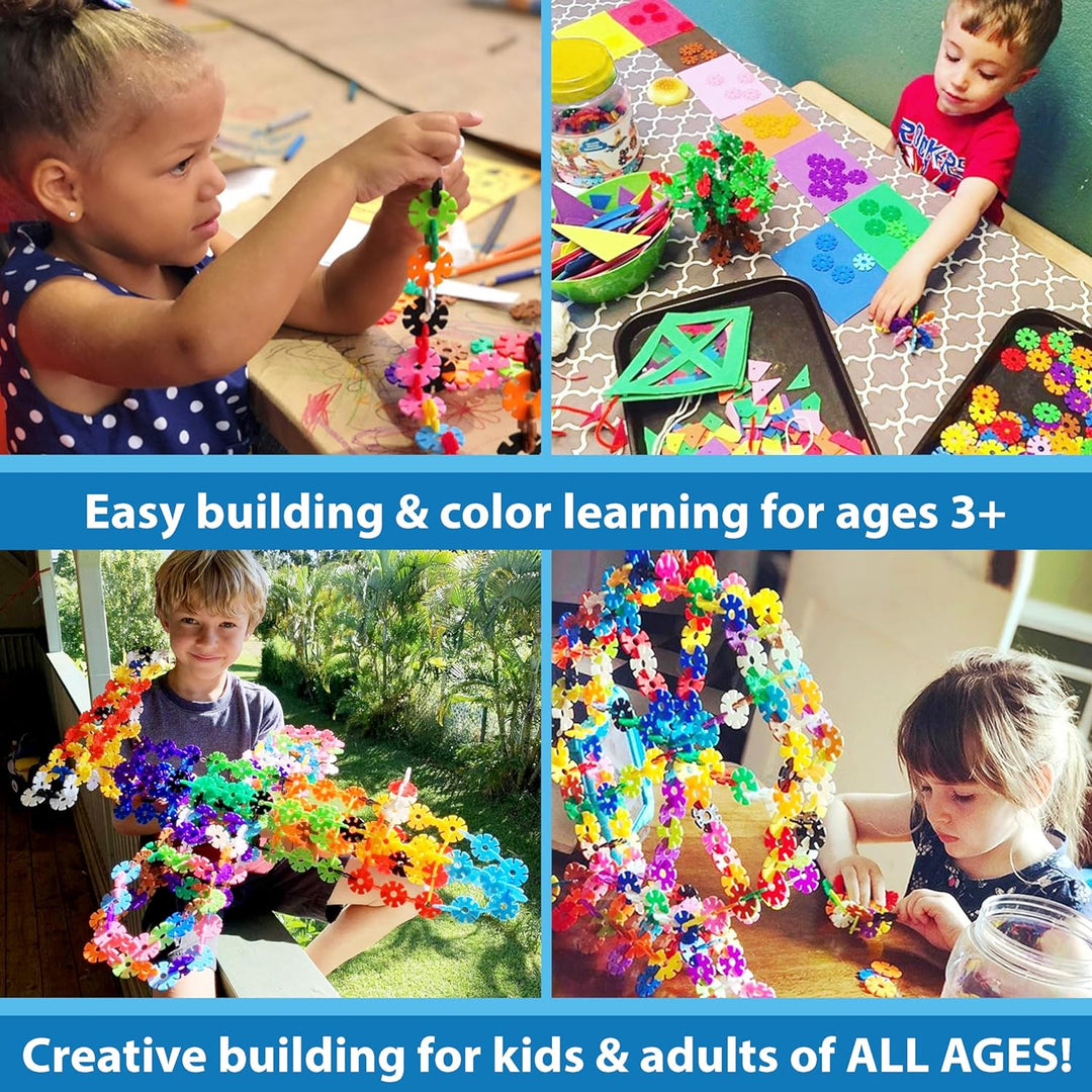 Conjunto de 500 piezas Brain Flakes para niños de 3 años