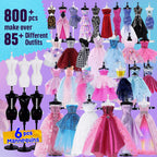 Kits de diseño de moda para niñas con 6 maniquíes, más de 800 kits de