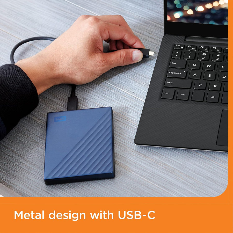 WD 6TB My Passport Ultra Blue, Disco duro externo portátil, softwar...