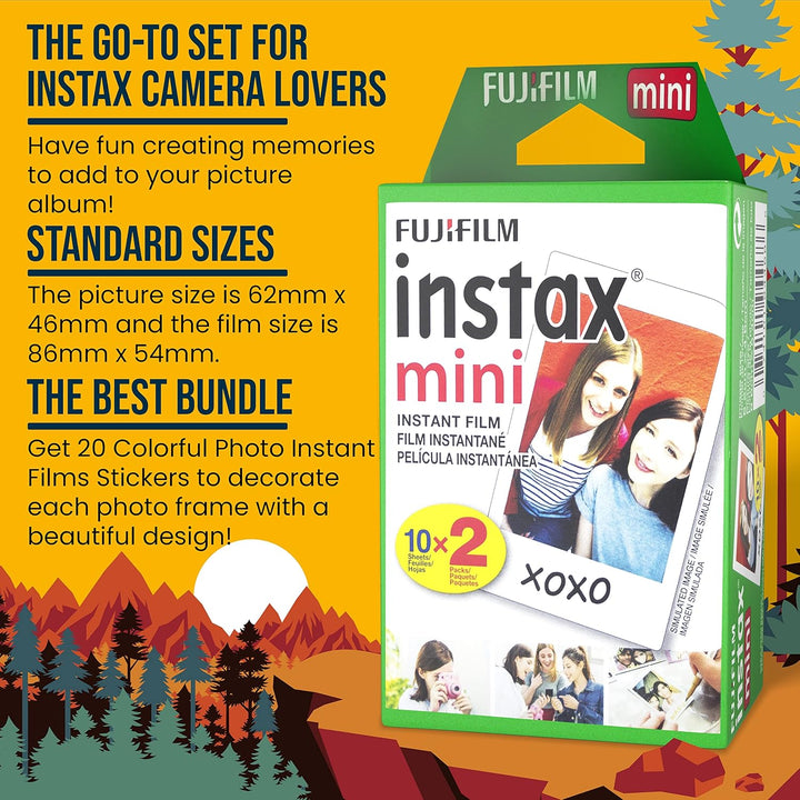 Película Fujifilm Instax Mini - Película instantánea Fuji Film - Pa...
