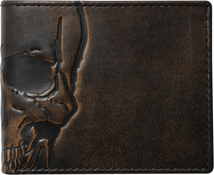 House of Jack Co. Billetera con calaveras para hombre, doble identi...