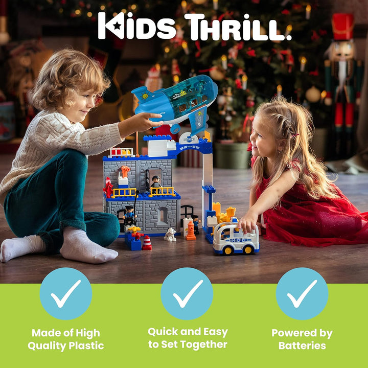 Kidsthrill Juguete de avión para niños con tecnología Bump &amp; Go...