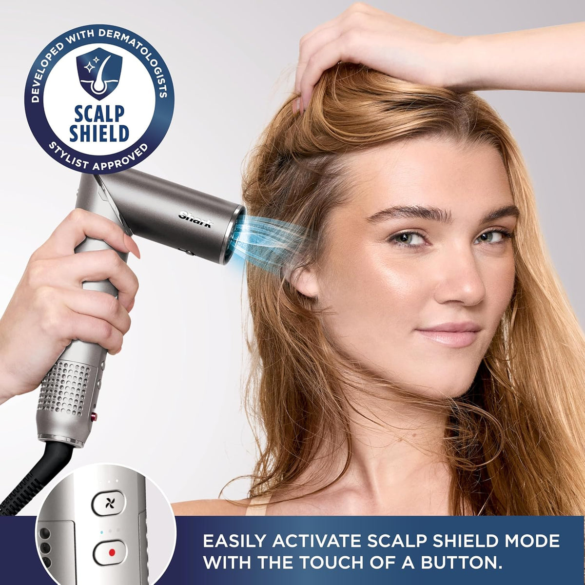 Secador de pelo Shark FlexFusion con cepillo de pelo Fusion, difuso...