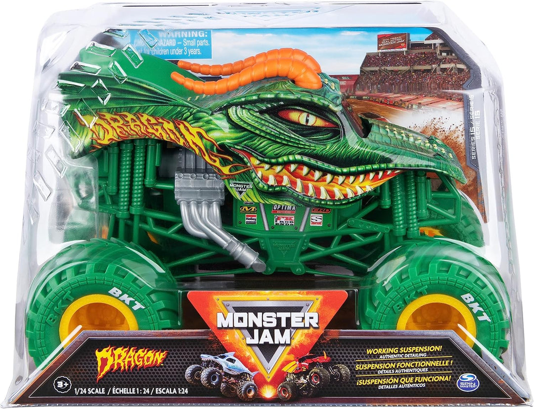 Monster Jam, Camión Monstruo Dragón Oficial, Vehículo de Colección...
