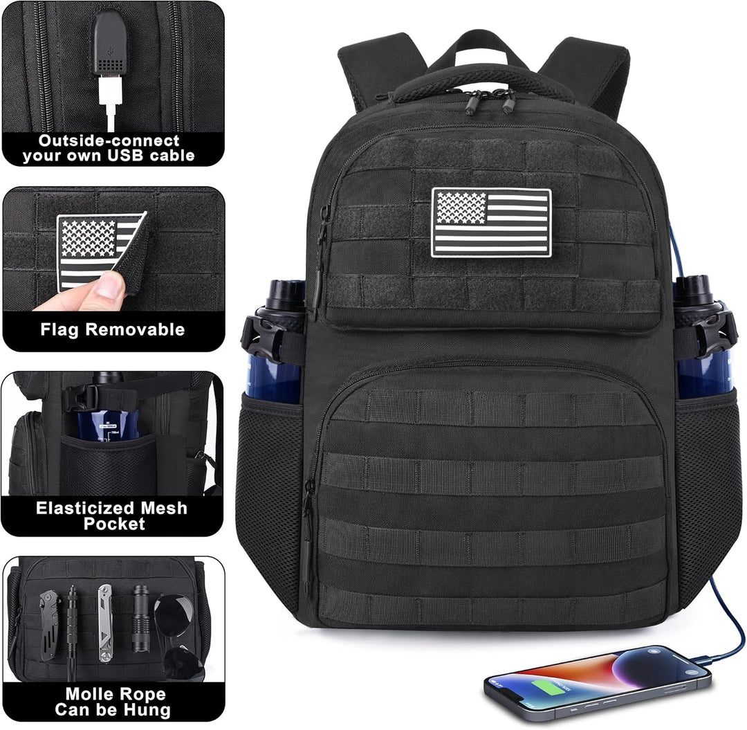 MOZETO Mochila para computadora portátil, 17 pulgadas de inspiració...