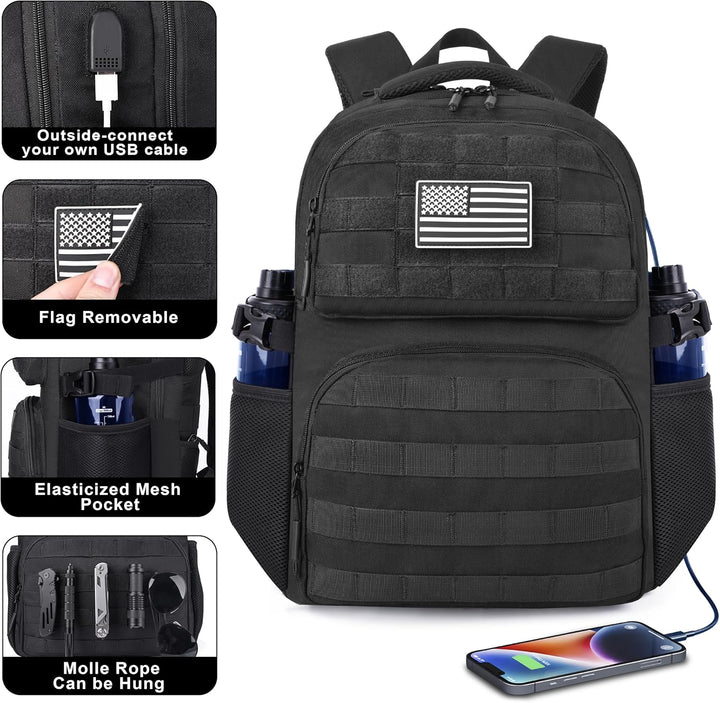 MOZETO Mochila para computadora portátil, 17 pulgadas de inspiració...