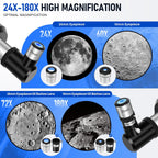 Telescopio para adultos y niños de alta potencia de 3.543 in de