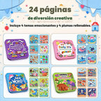 Libros mágicos para colorear al agua, paquete de 4 libros de pintura al