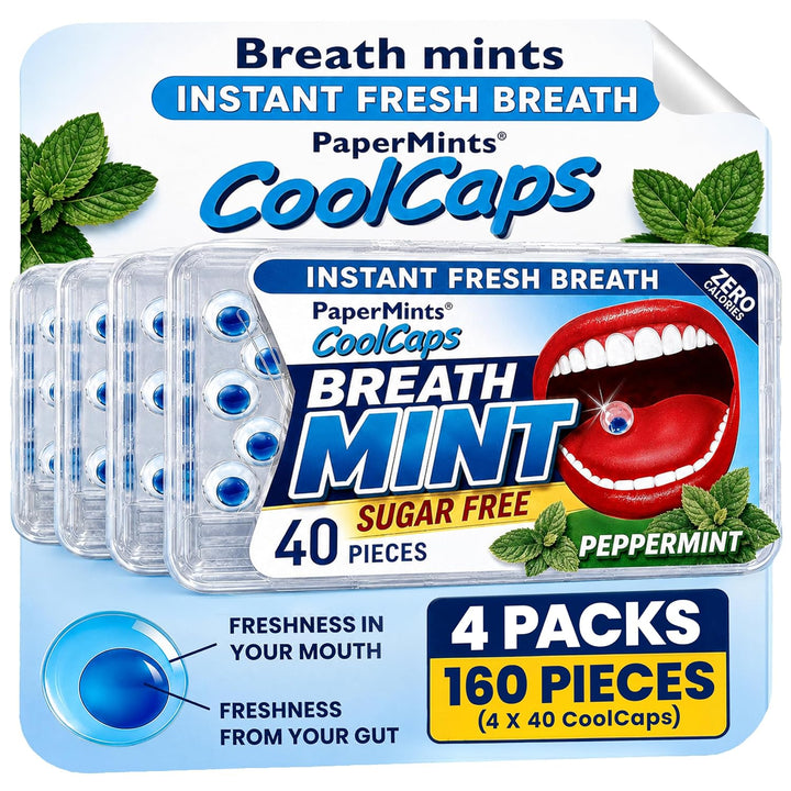 PaperMints CoolCaps Mentas de menta para el aliento \u2013 Cápsulas...
